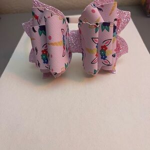 Pink Floral Hair Bow